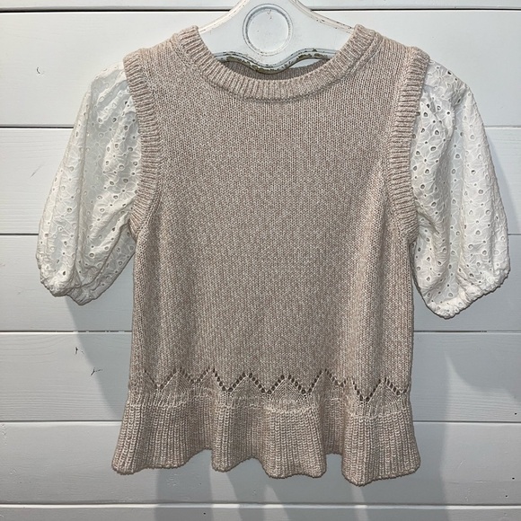 🤍DESIGN HISTORY Puff Sleeve Knit Top – Size S - Picture 5 of 7